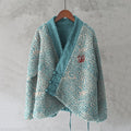 Japanese Wave Art Plush Kimono Cardigan elevenforest