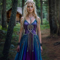 Viking Tree Of Life Celtic Art Suspenders Maxi Tribal Elf Dress elevenforest