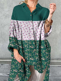 Women's Casual Elegant Floral Pattern Print Shirt