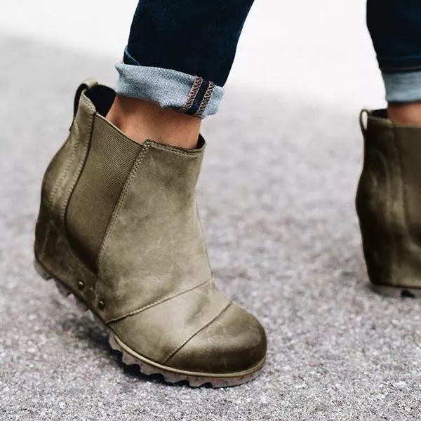 Wedge Ankle Booties