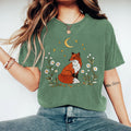 Comstylish Vintage Fox Embroidered Comfy T Shirt