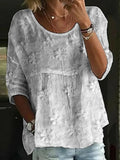 Women's Retro Floral Print Top elevenforest