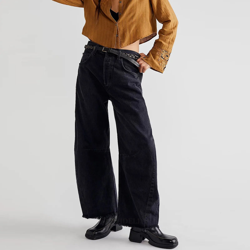 Straight Jeans Multi Color Cropped Pants Wide Leg Jeans for – and Stylish Bottoms