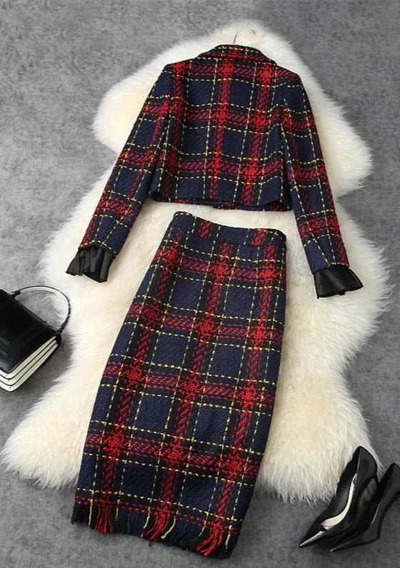 Gabriella Tweed Jacket & Skirt Set