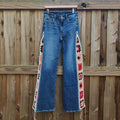 Classic Granny Square Floral Vintage Jeans elevenforest