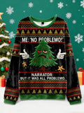 Comstylish Funny Christmas Tree Christmas Ugly Flannel Sweater