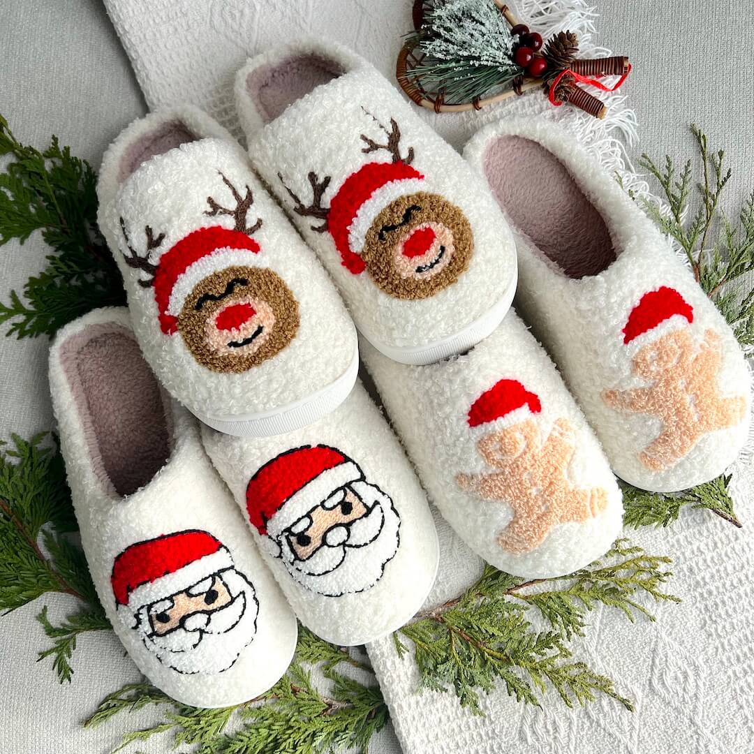 Joyful Christmas Slippers - Buy 1 Get 1 Free