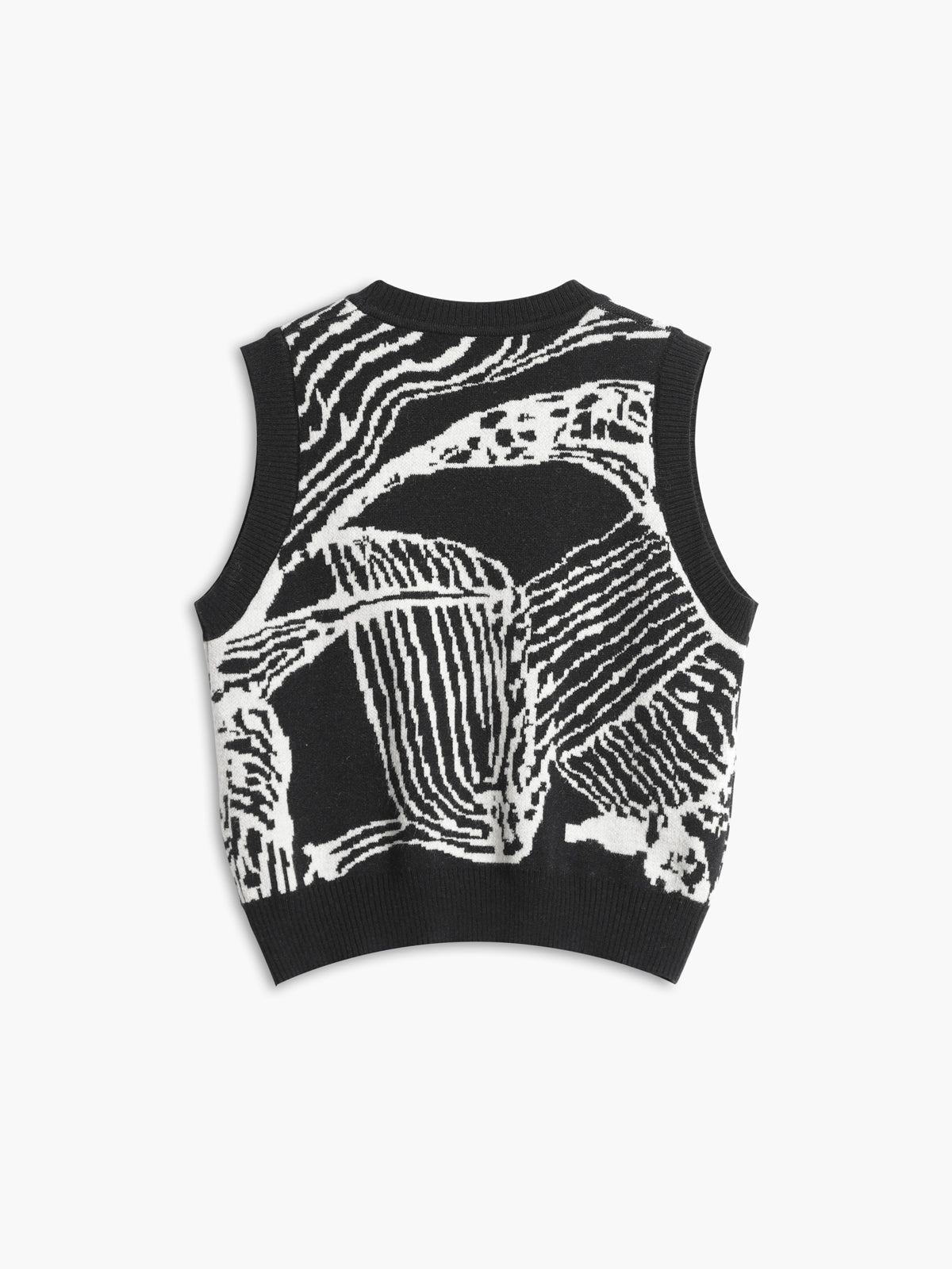 Contrast Trim Sweater Vest