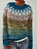 Forest & Owls Gradient Cozy Knit Isle Sweater elevenforest