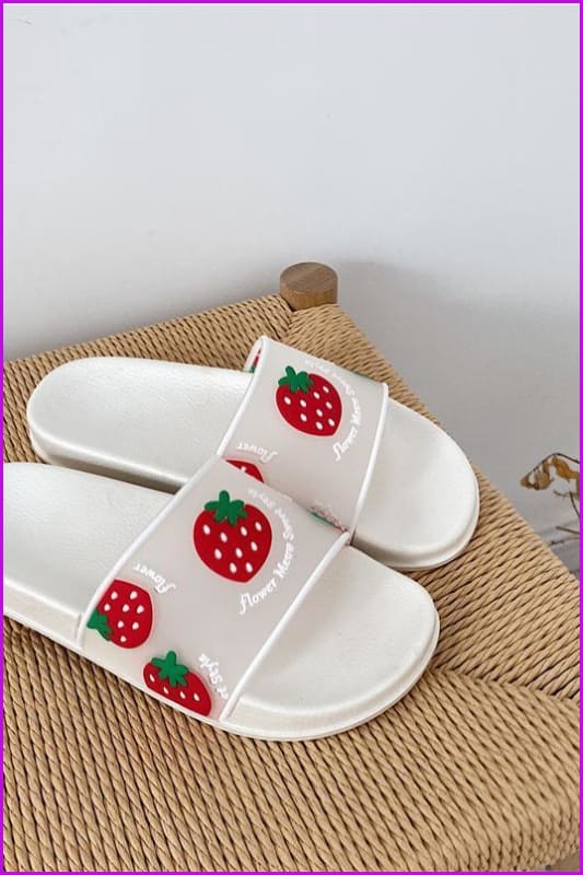 Kawaii Cartoon Fruit Beach Slippers F14840