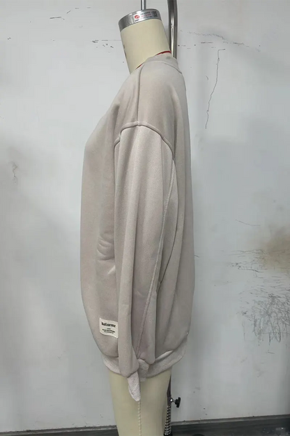 Daily Patchwork V Neck Hoodies