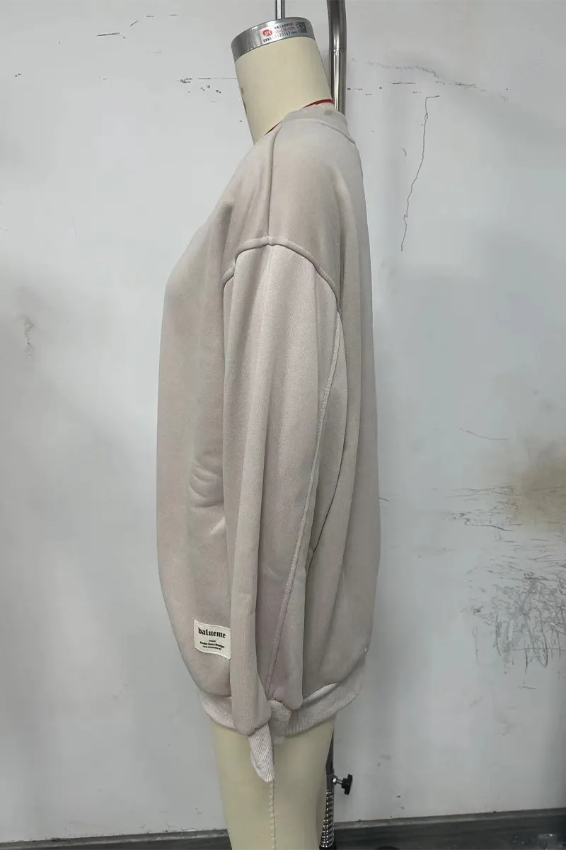 Daily Patchwork V Neck Hoodies
