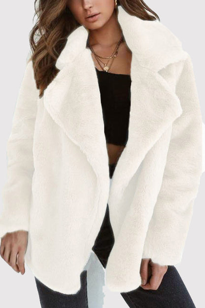 Patchwork Turndown Collar Outerwear(7 Colors)