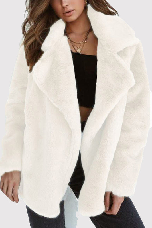 Patchwork Turndown Collar Outerwear(7 Colors)
