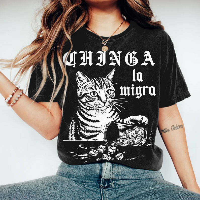 Comstylish Chinga La Migra Abolish Ice Printed Women's Short-sleeve T-shirt