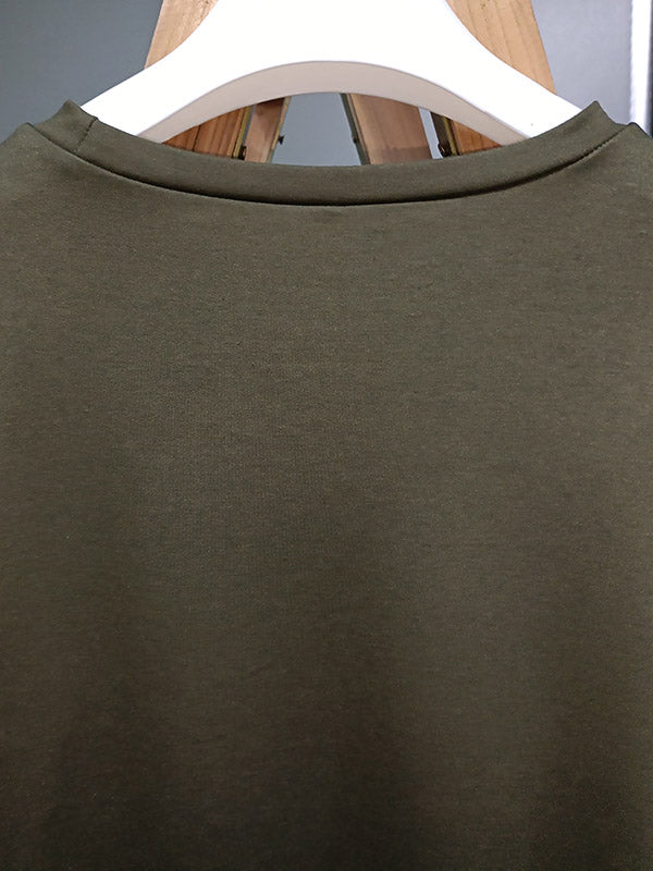 Loose Color Round-neck Sweatshirt Top