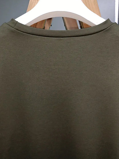 Loose Color Round-neck Sweatshirt Top