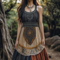 Vintage Viking Celtic Lace Art Comfy Tank Dress elevenforest