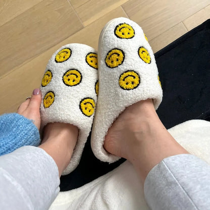 Mini Happy Face Slides Slippers - Buy 1 Get 1 Free