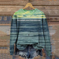 Comstylish The Stubborn Penguin Crew Neck Long Sleeve Sweatshirt