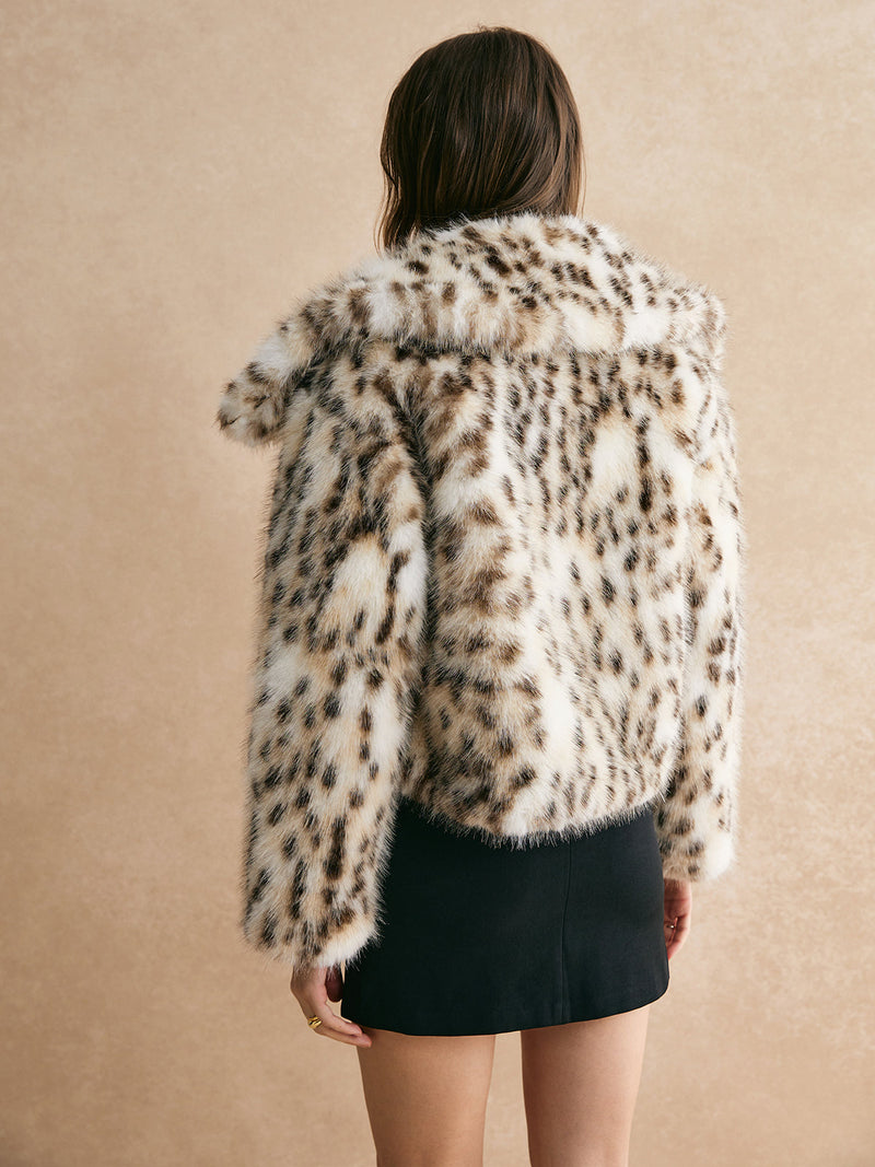 Leopard Faux Fur Coat