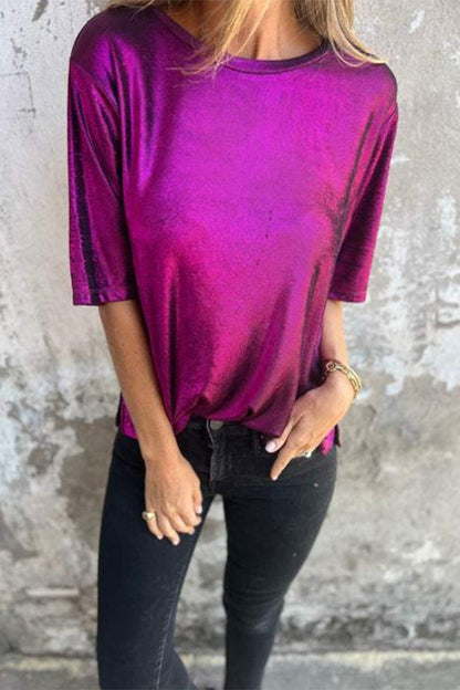 Color O Neck T-shirts(5 Colors)
