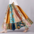 Women's Vintage Floral Patch Skirt elevenforest