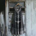 Women's Viking Tribal Bird Totem Linen Tank Dress elevenforest