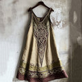 Vintage Viking Gradient Linen Tank Dress elevenforest