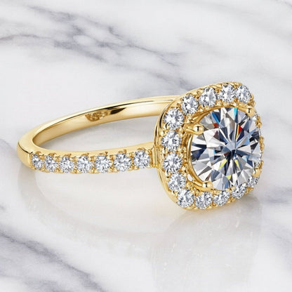 "waverly" Lab Diamond Travel Ring