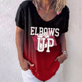 Canada Elbows Up Print Women's T-shirt elevenforest