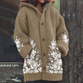 Vintage Embroidery Floral Art Knit Cozy Sweater elevenforest