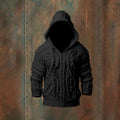 Vintage Fairman Island Sweater Pattern Knitted Hooded Sweater elevenforest
