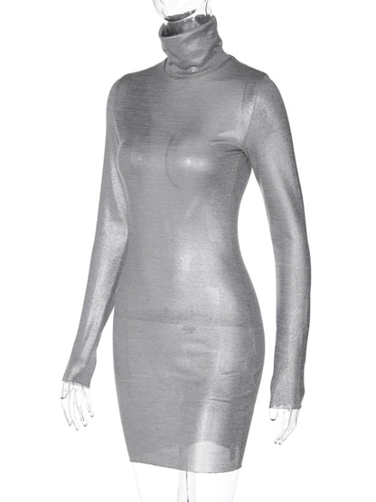 Spring Autumn Long Sleeve Party Club Short Mini Dress