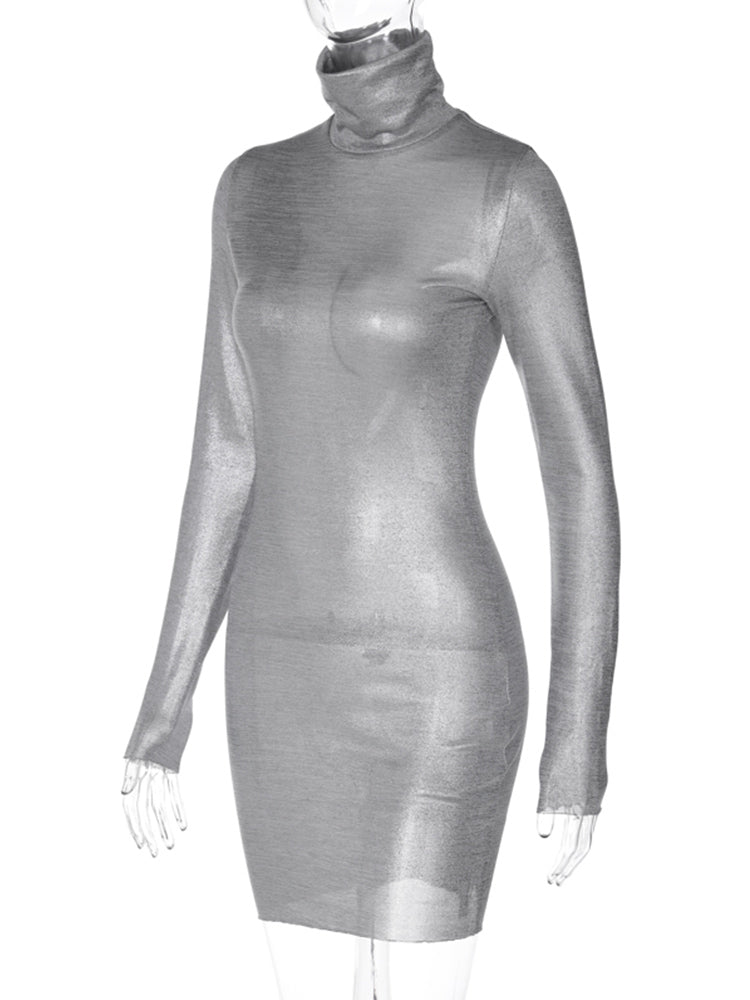 Spring Autumn Long Sleeve Party Club Short Mini Dress