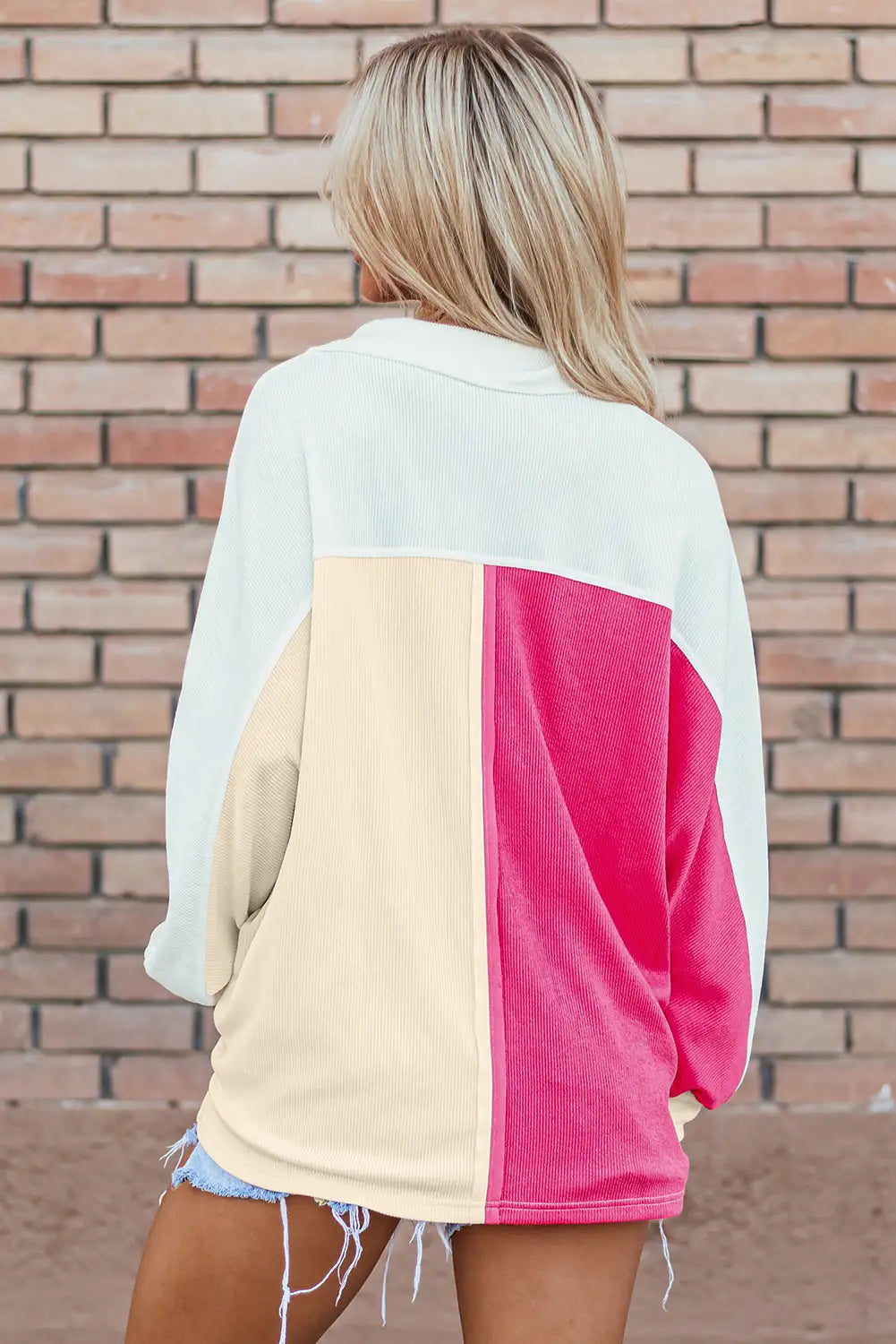 Colorblock Oversized Sweatshirt