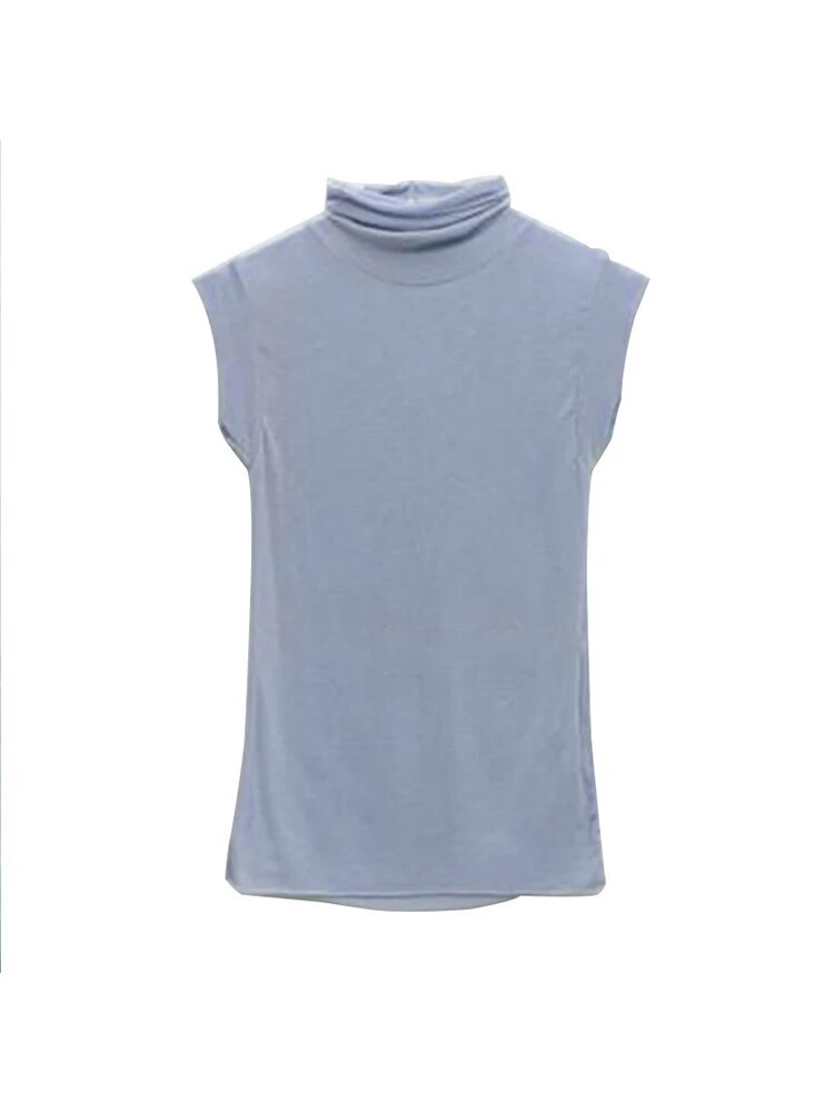 Summer New Modal Corset Tops to Wear Out Sleeveless Turtleneck Tops for Korean White Tank Top Clothes