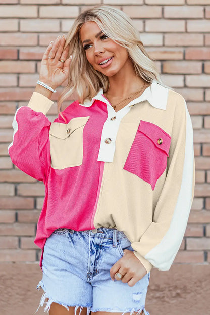 Colorblock Oversized Sweatshirt