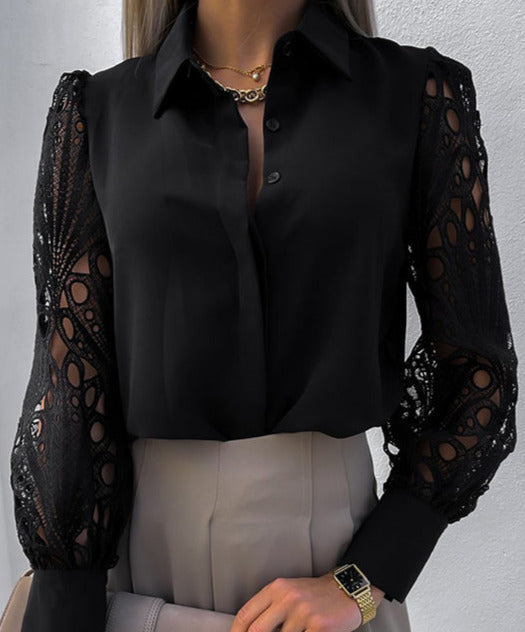 June Satin Blouse