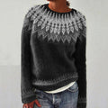 Vintage Fairman Island Knit Jacquard Crew Neck Sweater elevenforest