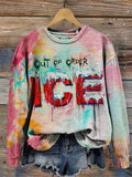 Comstylish Ice Out Of Order Art Print Cozy Sweatshirt