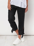 Cotton Plain Loose Pants
