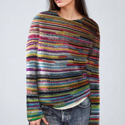 Chloe® | Colorful striped knit sweater