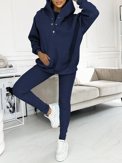 Hooded and Comfortable Sweatshirt Suit