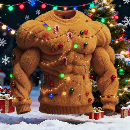 Men's Cosplay Christmas Tree Pattern Ugly Sweater artswardrobe
