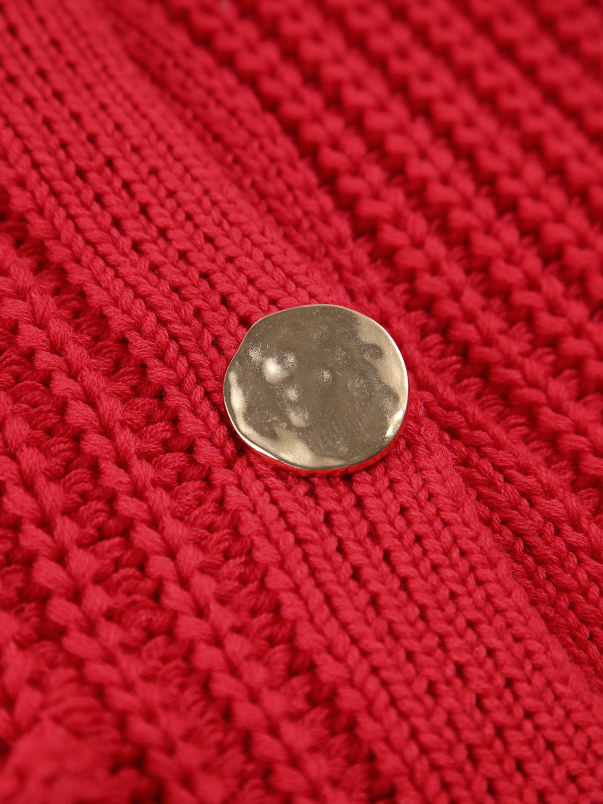Crochet Button-front Sweater Vest