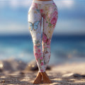 Vintage Butterflies And Roses Cozy Knit Leggings elevenforest