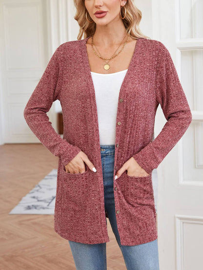 Loose Sleeve Pocket Cardigan Coat for All Occasions