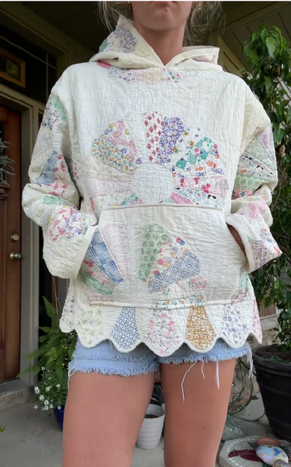 Sun Print Padded Sweatshirt