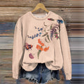 Bee Flower Women'S Crew Neck Sweatshirt elevenforest